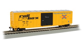 Bachmann USA 14901 [HO] 50' Braced Box Car - Railbox (flashing led)