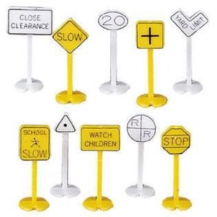 Bachmann USA 42513 [N] Railroad & Street Signs (24 pcs)