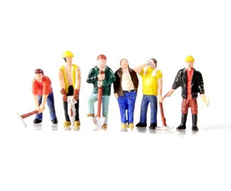 Branchline [OO] 36-042 Scenecraft OO Construction Workers (6pk)