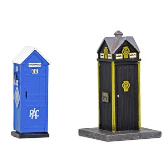 Scenecraft 44-585 [OO] 1:76 Roadside Rescue Phone Boxes