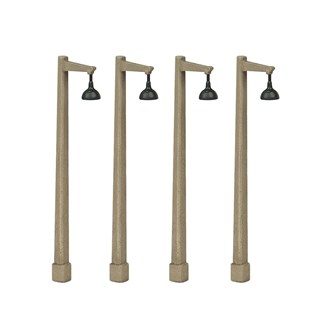 Scenecraft 44-591 [OO] 1:76 Concrete Single Arm Lampost (4 pcs)
