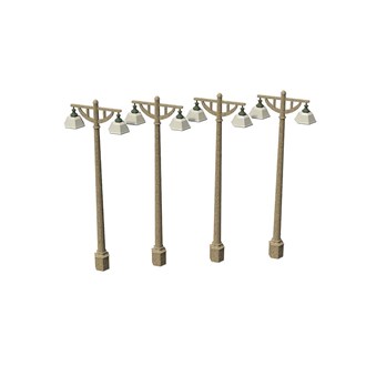Scenecraft 44-594 [OO] 1:76 Southern Platform Lamps (4pcs)