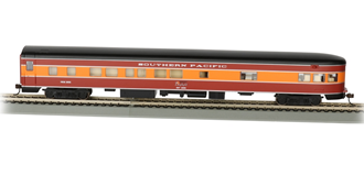 Bachmann USA 14307 [HO] 85' Smooth-Side Obs Car - Southern Pacific Daylight (lighted)