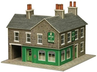 Metcalfe PN117 [N] Stone Corner Shop & Pub Kit