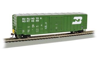 Bachmann USA 14902 [HO] 50' Braced Box Car - Burlington Northern (flashing led)