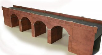 Metcalfe PO240 [OO] Red Brick Double Track Viaduct