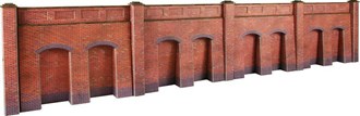 Metcalfe PO244 [OO] Retaining Wall in Red Brick