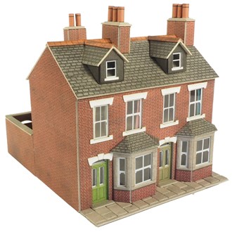 Metcalfe PO261 [OO] Red Brick Terraced Houses