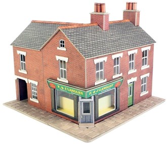 Metcalfe PO263 [OO] Corner Shop Red Brick