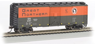 Bachmann USA 16001 [HO] 40' Box Car - Great Northern #2357 (green & orange)