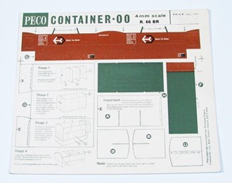 Peco R-66BR OO Card Container Kit British Railway Bauxite