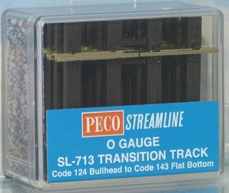 Peco SL-713 O Transition Tracks (join Bullhead to Flatbottom Rail)