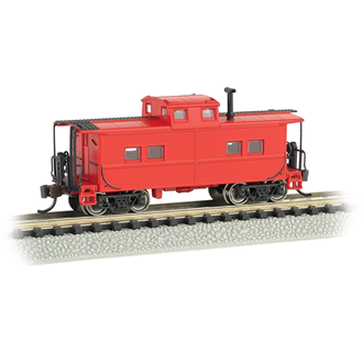 Bachmann USA 16856 [N] Northeast Steel Caboose - Painted, Unlettered - Caboose Red