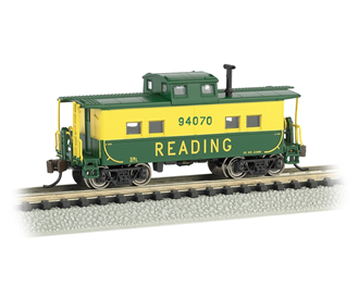 Bachmann USA 16857 [N] Northeast Steel Caboose - Reading 94070 (Green & Yellow)