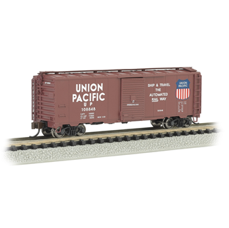 Bachmann USA 17053 [N] AAR 40' Steel Box Car - Union Pacific Automated Railway