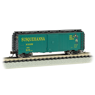 Bachmann USA 17058 [N] AAR 40' Steel Box Car - NY Susquehanna & Western (Suzy Q)