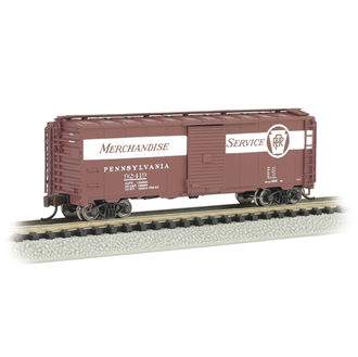 Bachmann USA 17061 [N] AAR 40' Steel Box Car - PRR #92419 - Merchandise Service