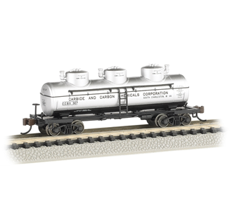 Bachmann USA 17155 [N] 3-Dome Tank Car - Carbide And Carbon Chemicals