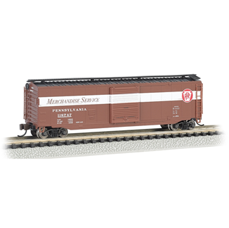 Bachmann USA 19457 [N] 50' Sliding Door Box Car - PRR Merchandise Service