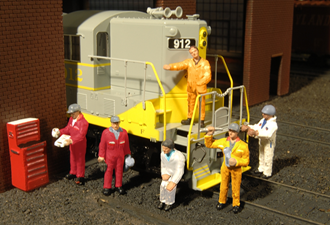 Bachmann USA 33113 [HO] Scenescapes Mechanics (6pcs)