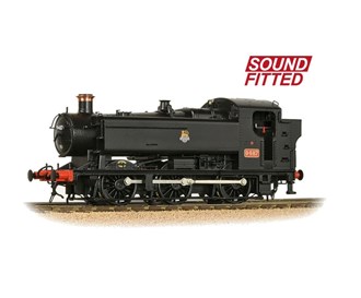 Branchline [OO] 35-026SF GWR 94XX Pannier Tank 9487 - BR Black, Early Emblem (DCC Sound Fitted)