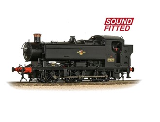 Branchline [OO] 35-027SF GWR 94XX Pannier Tank 9479 - BR Black, Late Crest (DCC Sound Fitted)
