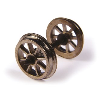 Branchline [OO] 36-014 Metal Spoked Wagon Wheels (10pk)