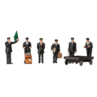 Scenecraft 36-404 [OO] 1:76 1940/50s Station Staff (6pk)