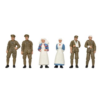 Scenecraft 36-409 [OO] 1:76 WW1 Medical Staff and Soldiers (6pk)
