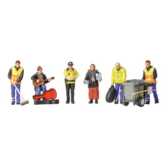 Scenecraft 36-411 [OO] 1:76 Modern Street Scene Figures (6pk)