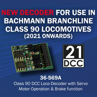 E-Z Command 36-569A 21MTC DCC Loco-Decoder (for Class 90) with Servo Motor Operation & Brake function