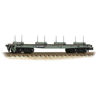 Graham Farish [N] 373-352 WD 50T 'Parrot' Bogie Bolster B - BR Grey (Early)