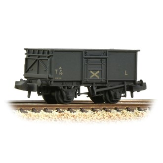 Graham Farish [N] 377-228 BR 16T Steel Mineral Wagon with Top Flap Doors - NCB Grey