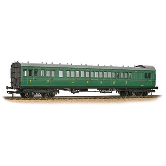 Bachmann Branchline 39-603 [OO] 1:76 SE&CR 60ft Birdcage Brake Third Lavatory SR Malachite Green