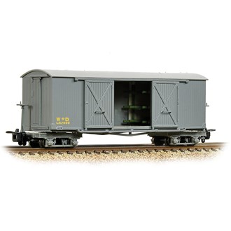 Narrow Gauge [OO-9] 393-025A  Bogie Covered Ambulance Van - WD Grey