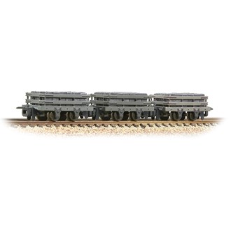 Narrow Gauge [OO-9] 393-075  Slate Wagons 3-Pack Grey With Slate Load [W] [WL]