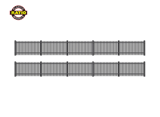 Ratio 422 OO GWR Station Fencing black
