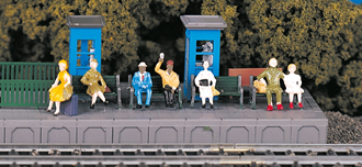 Bachmann USA 42342 [HO] Sitting Passengers (6 pcs)
