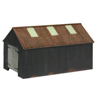 Narrow Gauge [OO-9] 44-0163 Scenecraft Corrugated Engine Shed