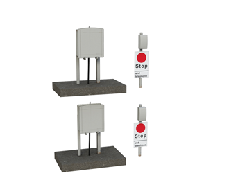 Scenecraft 44-0500 [OO] 1:76 Lineside Relay Boxes and Telephone