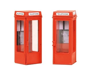 Scenecraft 44-0503 [OO] 1:76 K8 Phone Boxes (x2)