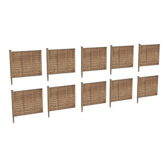 Scenecraft 44-0505 [OO] 1:76 6ft Garden Fencing