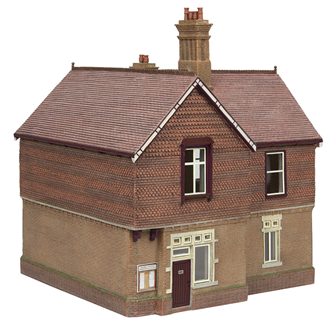 Scenecraft 44-088C [OO] 1:76 Bluebell Booking Office - Crimson and Cream