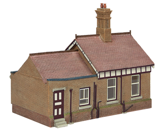 Scenecraft 44-091C [OO] 1:76 Bluebell Office and Store Room - Crimson and Cream