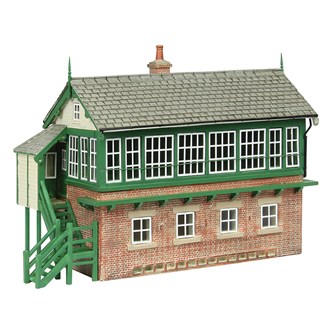 Scenecraft 44-187A [OO] 1:76 Great Central Signal Box Green & Cream
