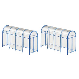 Scenecraft 44-510 [OO] 1:76 Modern Shelters (2pack)