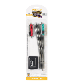 Bachmann USA 44859 [N] E-Z Track No.6 Turnout Left (1/Card)