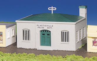 Bachmann USA 45145 [HO] Plasticville Police Station - Classic Kit