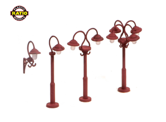 Ratio 453 OO Swan-Neck Lamps 9 per pack