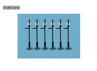 Modelscene 5004 OO Gas Lamp Posts (6pcs)